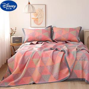 Disney Комплект хлопкового марлевого постельного белья из 3 предметов (покрывало 250х230 см, наволочка), цвет Marvel Pink