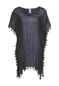 Пончо с V-образным вырезом для женщин SEAFOLLY, черный