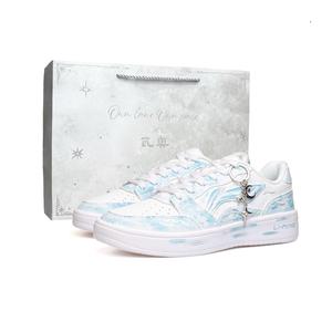 Acer Truncatum нескользящие, устойчивые к истиранию, увеличивающие рост низкие кроссовки для скейтбординга unisex LINING, белый синий