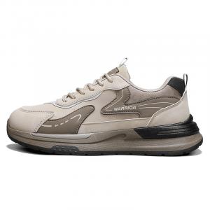 WARRIOR Высокие устойчивые к истиранию легкие дышащие повседневные туфли мужские светло-бежевый коричневый, цвет Light Khaki Brown