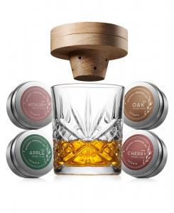 Набор для курения Dublin Smokery Set с бокалом DOF Godinger, Clear