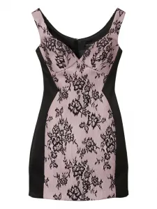 Платье мини с цветочным кружевом MARC JACOBS, розовый