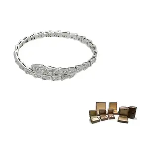 Серпенти Вайпер браслет из белого золота 18 карат женский BVLGARI, белый