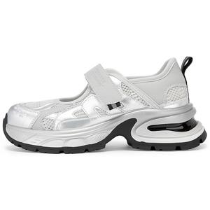 Кроссовки C°BANNER Lifestyle Shoes Women's Low-top Silver Gray, серый