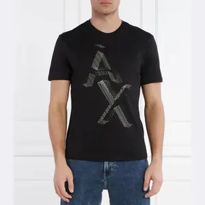 Футболка стандартного кроя Armani Exchange, черный