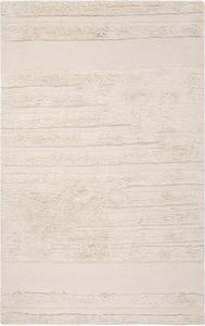 Ковер SAFAVIEH, 61 x 92 см, Kenya Collection, Ivory, ручная вязка, фактурная шерсть, идеально для помещений с высокой проходимостью: прихожая, гостиная, спальня (KNY951A)