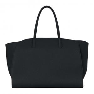 THE ROW Сумка Marlo из коровьей кожи унисекс черная