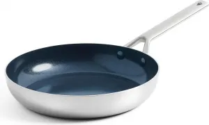 Сковорода из нержавеющей стали - без ПФАС - 24 см - серебристая - нержавеющая сталь Markenlos