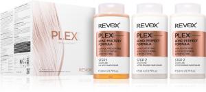 Профессиональный набор для восстановления волос Plex Hair Rebuilding System для поврежденных и окрашенных волос Revox B77, profesionalams 3× 260 мл
