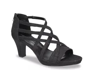 Сандалии Easy Street Bee, черные с блестками