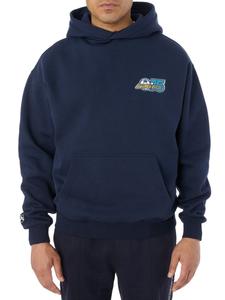 Хлопковая толстовка с капюшоном с принтом футбольной лиги Avirex, цвет Navy Blue