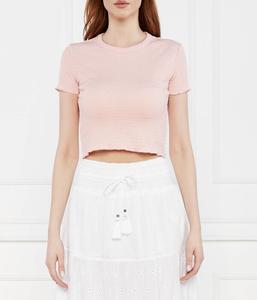 Футболка женская Guess Jeans укороченная, розовый