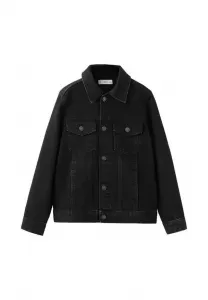 Детская джинсовая куртка Mango Kids, Black Denim