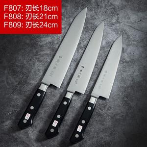 Tojiro Японский импортный поварской нож VG10, западный кухонный нож, нож для сашими F808 серебристый 18см