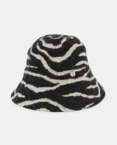 Полосатая шапка зебра Jo & Mr. Joe, черный