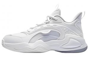 Баскетбольные кроссовки женские с низким верхом белые/пудровые Qiaodan