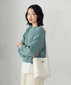 Витые металлические детали, вертикальная наплечная сумка Mono Comme Ca, цвет Off White