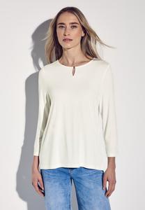 Футболка с длинным рукавом Street One, слоновая кость
