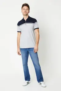 Джинсы средней потертости Bootcut Burton, синий