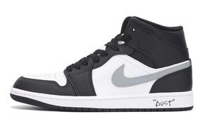 Баскетбольные кроссовки Air 1 Vintage Men Mid-Top Black Grey White Jordan