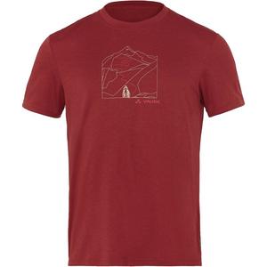 Shirt se mens ossola print t-shirt Vaude, цвет carmine