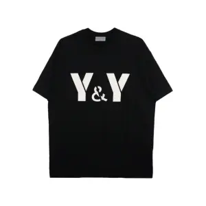 Футболка оверсайз с принтом y&y Yohji Yamamoto, черный