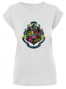 Футболка F4NT4STIC Harry Potter Neon Hogwarts Crest, белый