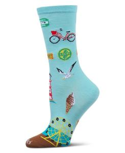 Женские носки из вискозы New Jersey Rayon MeMoi, Aqua