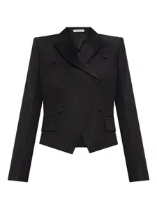 Двубортный пиджак Alexander McQueen, черный