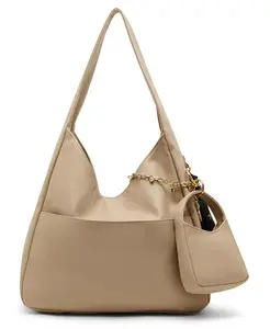 Средняя кожаная сумка-хобо Madden Girl, коричневый