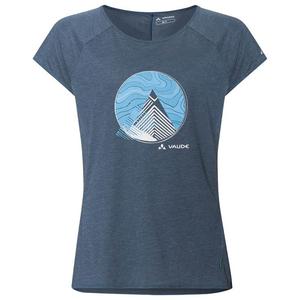Футболка для походов женская tekoa t-shirt ii dark sea dark sea - 42 Vaude