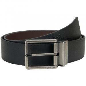 Calvin Klein Мужской ремень из спилка кожи шириной 4 см, V8L-Ancient Silver