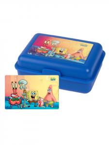 SpongeBob Ланч-бокс «Губка Боб Квадратные Штаны» с разделителем - «Все друзья в синем»