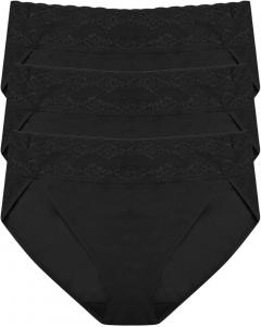 Женское нижнее белье Natori Bliss Perfection One Size French Bikini 3-pack, Black