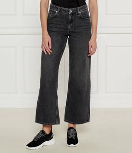 Джинсы Karl Lagerfeld Jeans Relaxed fit high waist, цвет grafite