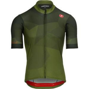 Футболка Castelli Flusso Limited Edition Full-Zip Castelli, Deep Green/Sage/Fiery Red
