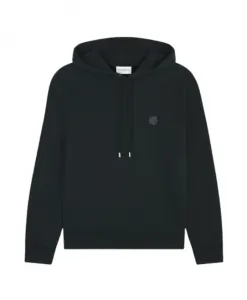 Толстовка большого размера с нашивкой в виде головы лисы. Maison Kitsunã, черный