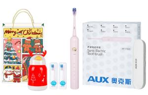 Электрическая зубная щетка перезаряжаемые водонепроницаемые с пятью скоростями регулируемые 37DA01 AUX, розовый