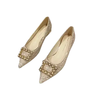 Bamiti Женские повседневные туфли-лодочки шампань, цвет Champagne