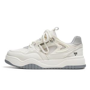 Нескользящие и износостойкие низкие кроссовки для скейтбординга, увеличивающие рост, для мужчин NANJIREN, Beige Gray