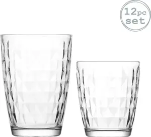 Стаканы для коктейлей LAV Artemis Highball + стаканы для виски - набор из 12 шт. Lav