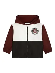 Плащ с капюшоном Dolce & Gabbana Kids, черный