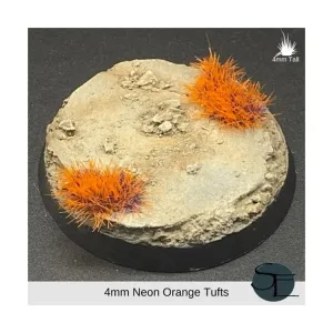 Неоново-оранжевый — естественный макет (4 мм), Exotic Tufts