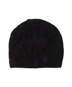 Шерстяная кашемировая шапка с логотипом Ermanno Scervino, черный