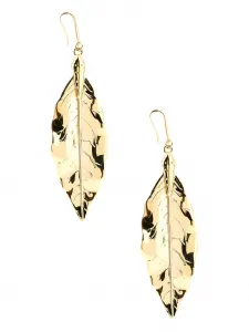 Серьги в форме листьев Roberto Cavalli, золотой