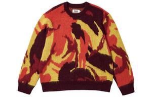 Волосатый камуфляжный свитер PALACE, оранжевый