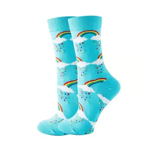 Носки Rainbow Sky (женские размеры, взрослые, средние) от Sock Panda