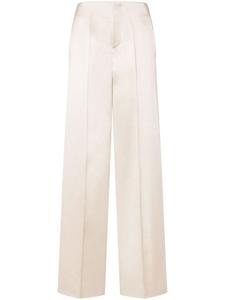 Атласные брюки прямого кроя Philosophy Di Lorenzo Serafini, нейтральный цвет