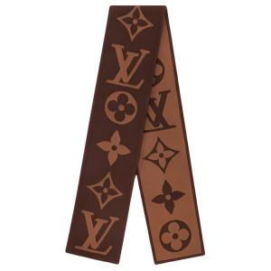LOUIS VUITTON Кашемировый вязаный шарф унисекс, Brown