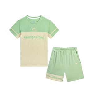 Повседневная спортивная одежда для подростков Mizuno, серо-зеленый